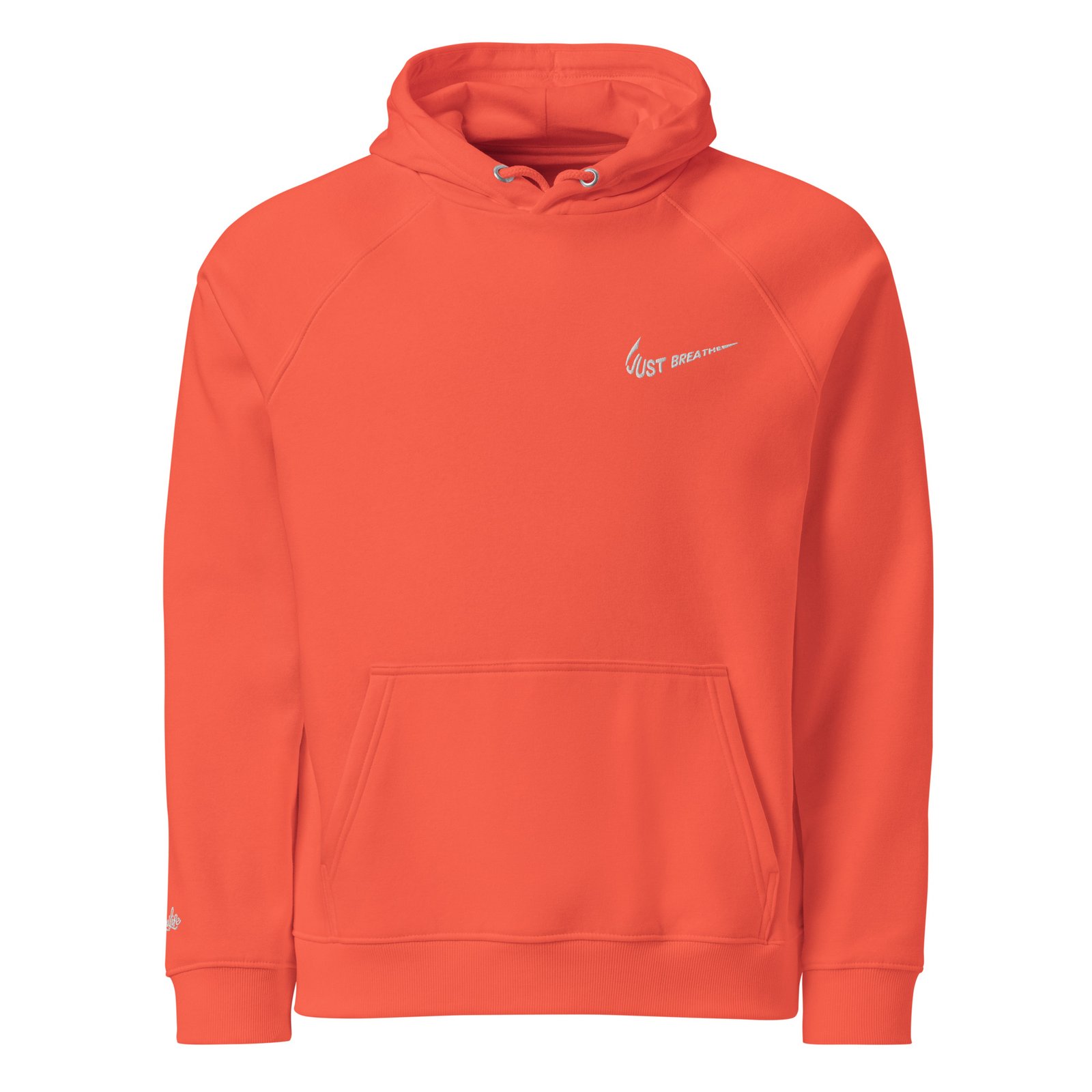 Just Breathe Unisex eco raglan hoodie - Image 17